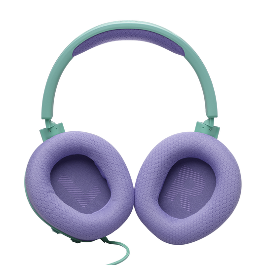 JBL Quantum 100M2 - Cyan - Wired over-ear gaming headset with detachable mic and mute option - Detailshot 4